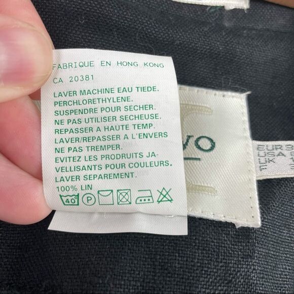 PART Two Black 100% Linen Safari Jacket US 6 - Picture 4 of 4